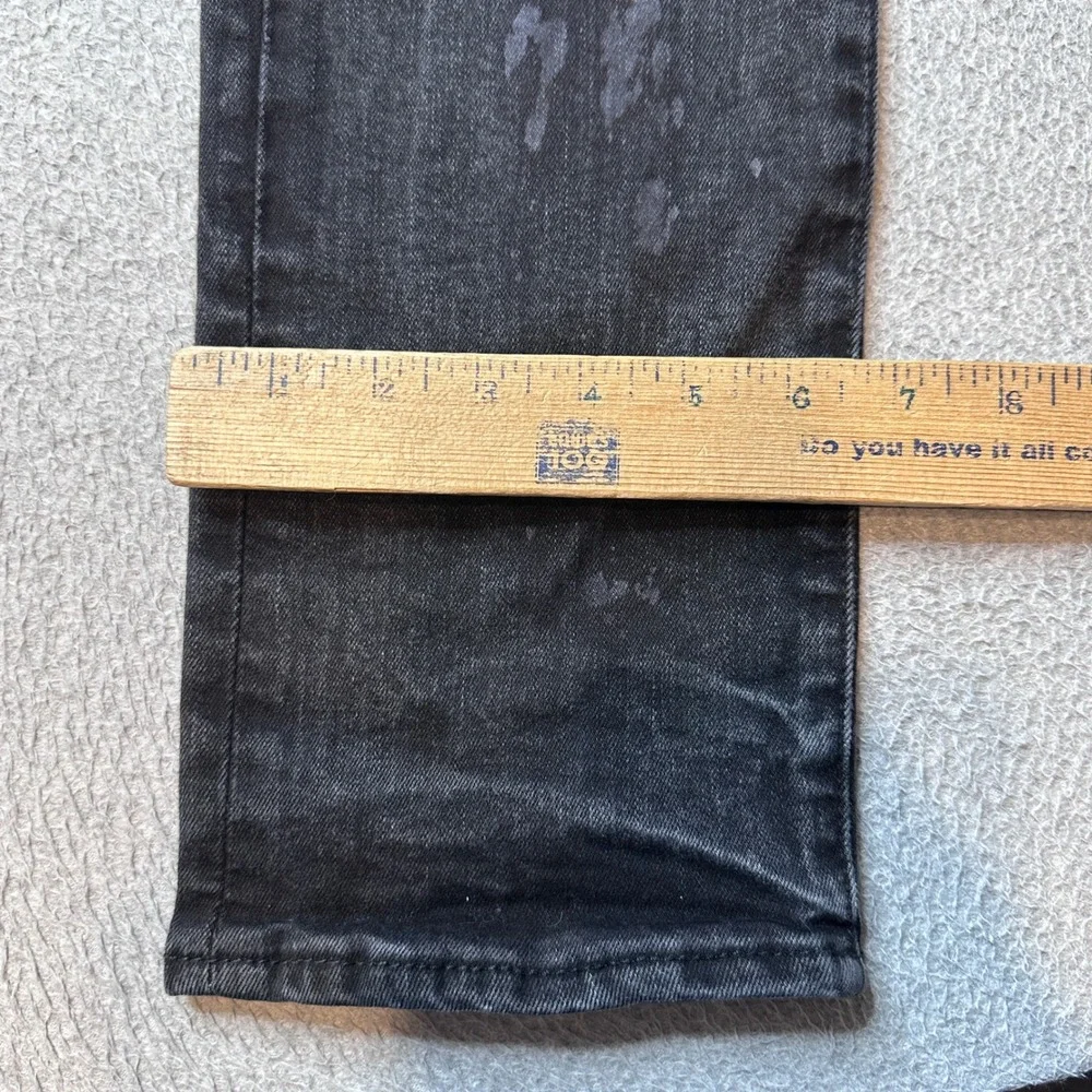Levi's 501 Jeans Mens 28x34 Black Original Fit Button Fly Stretch Denim Pants